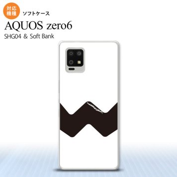 SHG04 SHG04 ZERO6 AQUOS zero6 スマホケース ソフトケース ギザギザ 白 黒 メンズ レディース nk-zero6-tp193