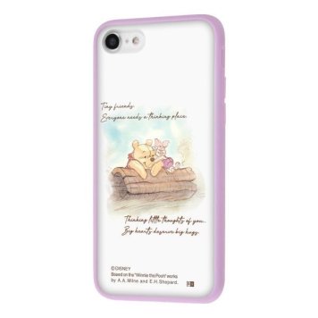 iPhone SE(第3世代)/ iPhone SE(第2世代)/ 8 / 7 / 『ディズニーキャラクター』/マットハイブリッドケース SHEER / プーとピグレット_ハグ ※送料無料(ポスト投函)