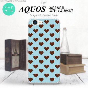 【SH04H】【スマホケース/スマホカバー】【アクオス ゼータ】SH04H スマホケース AQUOS ZETA SH04H カバー アクオス ゼータ ハート（B） 青 nk-sh04h-172【メール便送料無料】