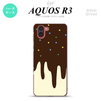 SH-04L SHV44 R3 AQUOS R3 スマホケース カバー アイス 黄 nk-r3-349