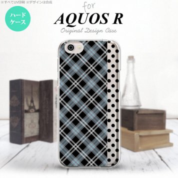 【SH03J】【スマホケース/スマホカバー】【アクオス R】SH03J スマホケース AQUOS R SH-03J カバー アクオス R タータン・ドット 黒 nk-sh03j-1535【メール便送料無料】
