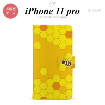iPhone11Pro iPhone11 Pro 手帳型スマホケース カバー ハニー 黄  nk-004s-i11p-dr1681