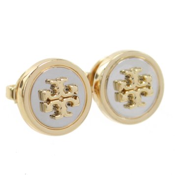 トリーバーチ ピアス TORY BURCH KIRA 153657 961 TORY GOLD-TORY SILVE ゴールド