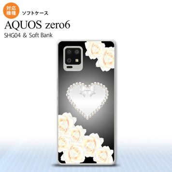 SHG04 SHG04 ZERO6 AQUOS zero6 スマホケース ソフトケース ハート D 黒 メンズ レディース nk-zero6-tp233