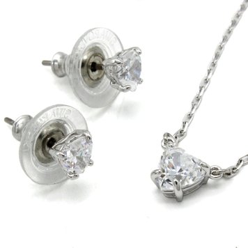 スワロフスキー swarovski ネックレス ピアス セット アクセサリー 5646751 Stilla ステラ スタッドピアス ペンダント レディース シルバー 海外正規品