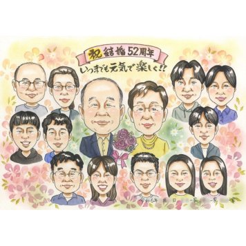 プレゼント 家族 似顔絵 名入れ 手描き 贈り物 ギフト 記念日 記念 感謝 お祝い 誕生日 大人数 家族 母 父 両親 祖父母 下書き確認 修正無料 名入れ そっくり 一生もの サプライズ 親孝行 節目 思い出 感謝 記念 宝物 感動 笑顔 実績多数 オーダーメイド 記念品 喜ばれる サンタ スポーツ少年団 6月 記念撮影代わり 取引先 送別会 開業 退職ギフト