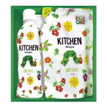 【送料無料・包装無料・のし無料】はらぺこあおむし キッチン洗剤セット H-08AZ(B5)お年賀 寒中見舞い 入学祝い 卒業祝い 就職祝い 結婚祝い 誕生日 出産祝い 引越祝い 香典返し 新盆 初盆 御礼 お中元 内祝い 快気祝い ご挨拶 志 法事