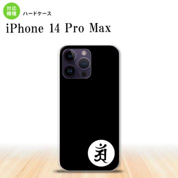 iPhone14 ProMax iPhone14 Pro Max スマホケース 背面ケース ハードケース 梵字 アン 黒 2022年 9月発売 nk-i14pm-592