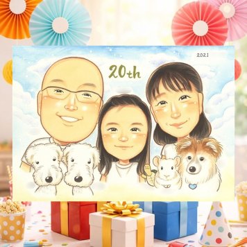プレゼント 似顔絵 結婚20周年 手描き ギフト 贈り物 名入れ 結婚20周年 お祝い 記念日 結婚記念日 お母さん 両親 家族 夫婦 お父さん 修正無料 下書き確認 名入れ 宝物 喜ばれる 似てる かわいい 20周年 記念 思い出 感謝 ホワイトデー オーダーメイド クリスマス 初任給 結婚祝い キレイ 二次会 おすすめ 色紙 オリジナル 白寿祝い 感激 節目