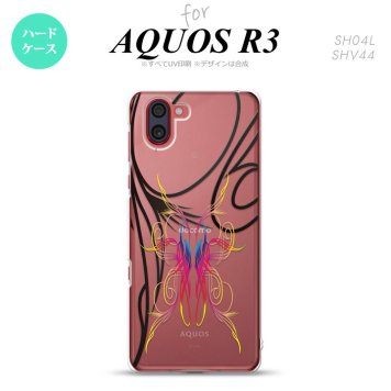 SH-04L SHV44 R3 AQUOS R3 スマホケース カバー ピンスト 線 ピンク ブルー nk-r3-1231