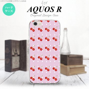 【SH03J】【スマホケース/スマホカバー】【アクオス R】SH03J スマホケース AQUOS R SH-03J カバー アクオス R さくらんぼ・チェリー ピンク nk-sh03j-178【メール便送料無料】