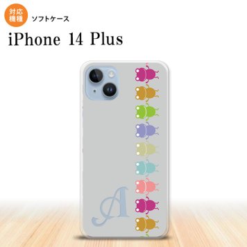 iPhone14 plsu iPhone14 plsu スマホケース 背面ケースソフトケース カエル かえる 帯 B グレー +アルファベット 2022年 10月発売 nk-i14pl-tp672i