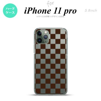 iPhone11Pro iPhone11 Pro スマホケース ハードケース スクエア 茶 メンズ レディース nk-i11p-032