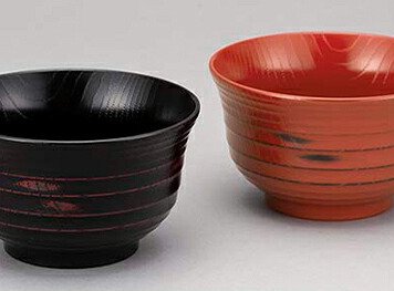 山中塗　根来・曙大椀ペア インテリア 漆器 盆 カタログギフト 景品 粗品