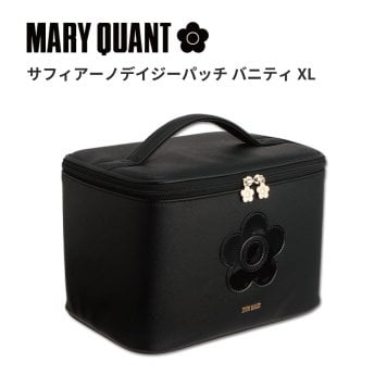 【公式】【サフィアーノデイジーパッチ バニティXL】マリークワント MARY QUANT マリークヮント マリクワ バニティポーチ コスメポーチ 化粧ポーチ 大容量 デイジー おしゃれ 可愛い 女性 10代 20代 30代 誕生日 記念日 クリスマス プレゼント ギフト