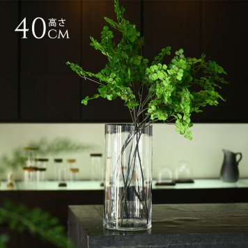 ガラス 花瓶 透明 北欧 大型 シンプル 花瓶 ガラス EUROグラス 直径19×高さ40cm クリアー   フラワーベース おしゃれ 大きな