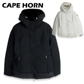 ケープホーン CAPE HORN ピヨン PILLON B2536 ダウンジャケット レディース フード付き ショート丈 メタルロゴ 軽量 防寒 保温 ブランド 正規品 新品 人気 ギフト プレゼント 秋冬