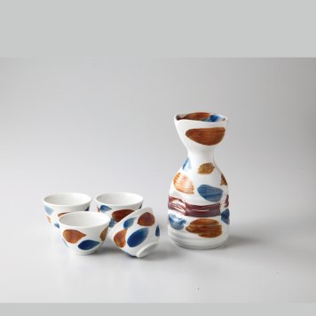 手描き　あかね酒器揃　磁器 磁器 有田焼 やきものの里から、暮らしを贈ります。　ギフト 食器 セット テーブルウェア