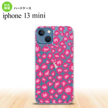 iPhone13mini iPhone13 mini ケース ハードケース 豹柄 B ピンク クリア  nk-i13m-891