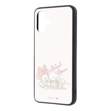 Galaxy A25 5G ディズニー / maru 衝撃吸収 バンパー ハイブリッドケース/ミニーマウス_フィガロとお昼寝 ※送料無料(ポスト投函)