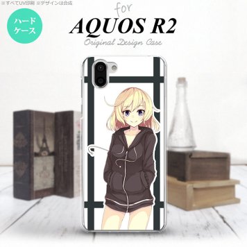 AQUOS R2 アクオス アール2 SH-03K SHV42 専用 スマホケース カバー ハードケース キャラB 黒 nk-r2-1328[スマホ,スマホケース,スマホカバー,ケース,カバー,ジャケット]