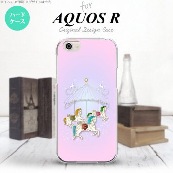 【SH03J】【スマホケース/スマホカバー】【アクオス R】SH03J スマホケース AQUOS R SH-03J カバー アクオス R メリーゴーランド ピンク nk-sh03j-311【メール便送料無料】