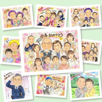 米寿の記念に、気持ちが伝わる贈り物として喜ばれています。初めての似顔絵注文でも安心です。 贈り物 米寿祝い 似顔絵 プレゼント 名入れ 手描き ギフト 米寿 長寿 記念 傘寿 大人数 おばあちゃん 祖父母 おじいちゃん 名入れ 修正無料 下書き確認 喜ばれる かわいい そっくり 親孝行 88歳 長寿祝い 米寿祝い 一生もの お祝いの品 喜寿祝い 節目 お祝い返し 応援 卒寿祝い 百寿祝い 傘寿祝い
