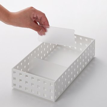 吉川国工業所 【メール便での発送商品】 ブリックス仕切板 ミドルM用 2枚組 W(ホワイト) 9101 4979625214191