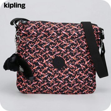 キプリング ショルダーバッグ レディース ブランド Kipling セバスチャン ロゴ ワンポイント 総柄 花・植物 KI4999-46X Dancing Bouquet