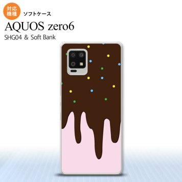 SHG04 SHG04 ZERO6 AQUOS zero6 スマホケース ソフトケース アイス ピンク メンズ レディース nk-zero6-tp347