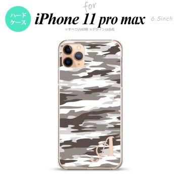 iPhone11ProMax iPhone11pro max スマホケース ハードケース タイガー 迷彩 B グレー +アルファベット メンズ レディース nk-i11pm-1161i