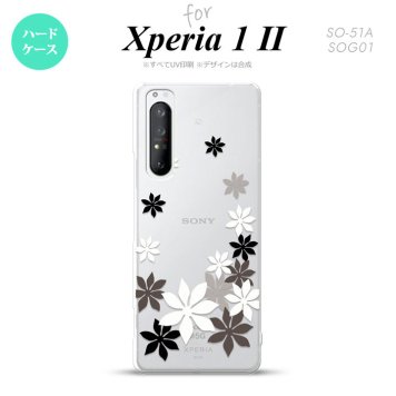 Xperia 1 II 5G スマホケース 背面カバー ストラップホール有り ハードケース ティアレ A 黒 ストラップホール おしゃれ かわいい かっこいい メンズ レディース nk-xp12-1077