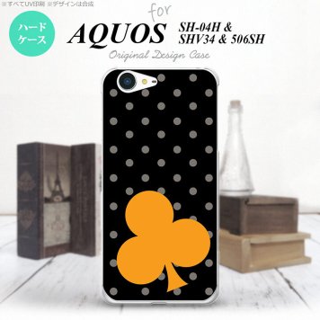 【SH04H】【スマホケース/スマホカバー】【アクオス ゼータ】SH04H スマホケース AQUOS ZETA SH04H カバー アクオス ゼータ トランプ(クラブ・水玉)  nk-sh04h-547【メール便送料無料】
