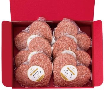 佐賀牛入り ハートハンバーグ6個セット [お中元][お歳暮] ※送料無料(北海道・沖縄・離島への配送不可)