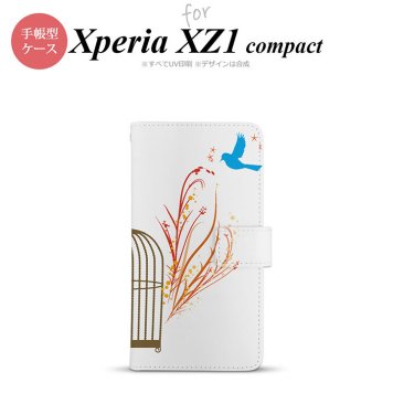 【手帳型 スマホ カバー ケース】【SO02K】【エクスペリア XZ1】手帳型 ケース SO-02K スマホ カバー Xperia XZ1 Compact エクスペリア 青い鳥 赤 nk-004s-so02k-dr1294【メール便送料無料】