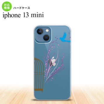 iPhone13mini iPhone13 mini ケース ハードケース 青い鳥 紫  nk-i13m-1292
