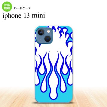iPhone13mini iPhone13 mini ケース ハードケース ファイヤー 炎 白 青  nk-i13m-1308