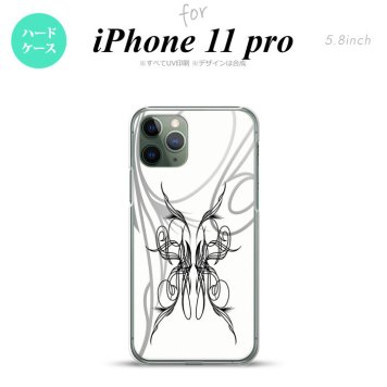 iPhone11Pro iPhone11 Pro スマホケース ハードケース ピンスト 白 黒 メンズ レディース nk-i11p-1248