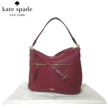 ケイト・スペード ブティック kate spade トートバッグ PXRU9421 レザー jackson street / quincy 2WAY ショルダー トート figjam(596):ワイン系