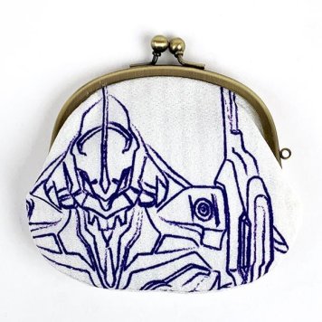 EVANGELION エヴァンゲリオン ちりめんがまぐち スケッチ 初号機 財布 ポーチ 和