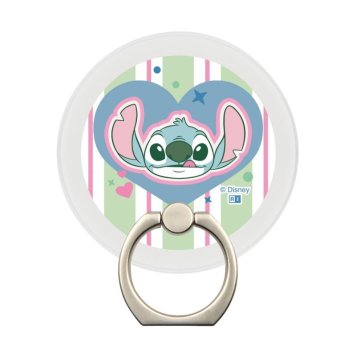 ディズニー / magness マグネット スマホリング スタンド / スティッチ_ハートストライプ2 ※送料無料(ポスト投函)