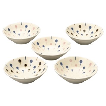 【ギフト対応無料】POP 煮物鉢5Pセット (TP-78) ※送料無料(北海道・沖縄は除く)