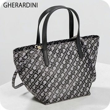 ゲラルディーニ トートバッグ レディース ブランド GHERARDINI Italy GHB0249 GRANI グレー/ブラック