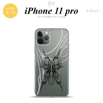 iPhone11Pro iPhone11 Pro スマホケース ソフトケース ピンスト 線 黒 メンズ レディース nk-i11p-tp1235