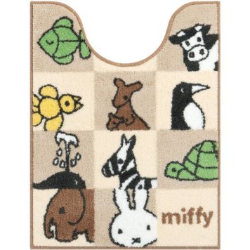 ブルーナ ミッフィー&アニマル トイレマット ミッフィー&アニマル miffy 新生活
