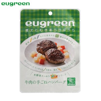 ユーグリーン お惣菜 牛肉の手ごねハンバーグ 犬用 100g 国産 無添加