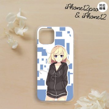 iPhone12/iPhone12pro iPhone12 / iPhone12pro スマホケース ソフトケース 女の子 A 青 メンズ レディース nk-i12-tp1325