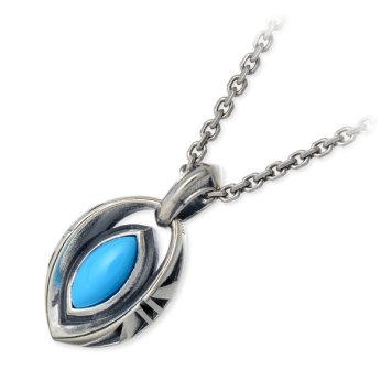 M's collection エムズコレクション  シルバー ネックレス ターコイズ グレー 彼氏 メンズ