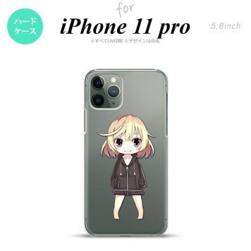 iPhone11Pro iPhone11 Pro スマホケース ハードケース 女の子 C クリア メンズ レディース nk-i11p-1334