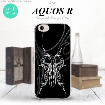 【SH03J】【スマホケース/スマホカバー】【アクオス R】SH03J スマホケース AQUOS R SH-03J カバー アクオス R ピンスト 黒×白 nk-sh03j-1243【メール便送料無料】